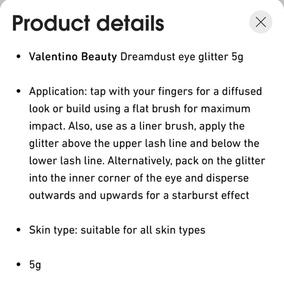 Valentino Dreamdust Glitter Cream Eyeshadow — Green - Picture 4 of 4